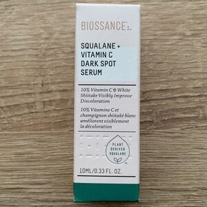 New Biossance Squalane + Vitamin C Dark Spot Serum Sample Size 10ml